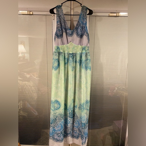 Euc Cocomo Woman ombré maxi dress SZ 1x - Picture 1 of 4